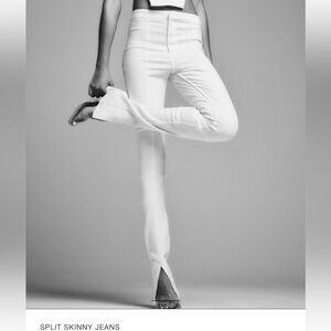 ZARA SPLIT SKINNY JEANS